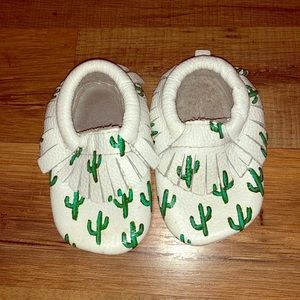 Hand painted Etsy cactus moccasins!